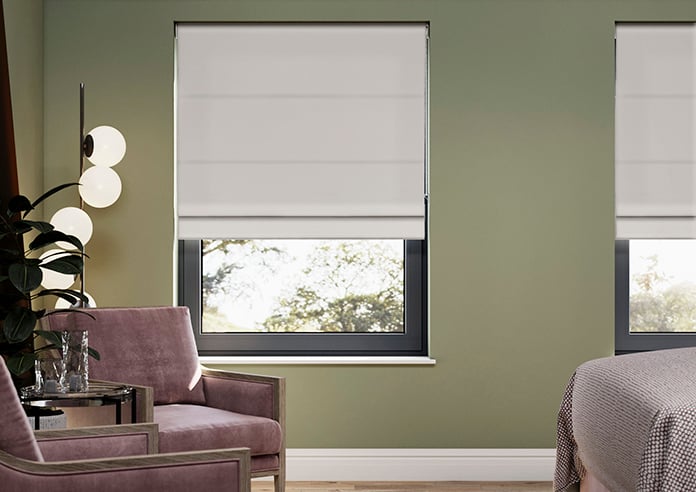 Medina, Silver - Twist&Fit Roman Blind - Image 3